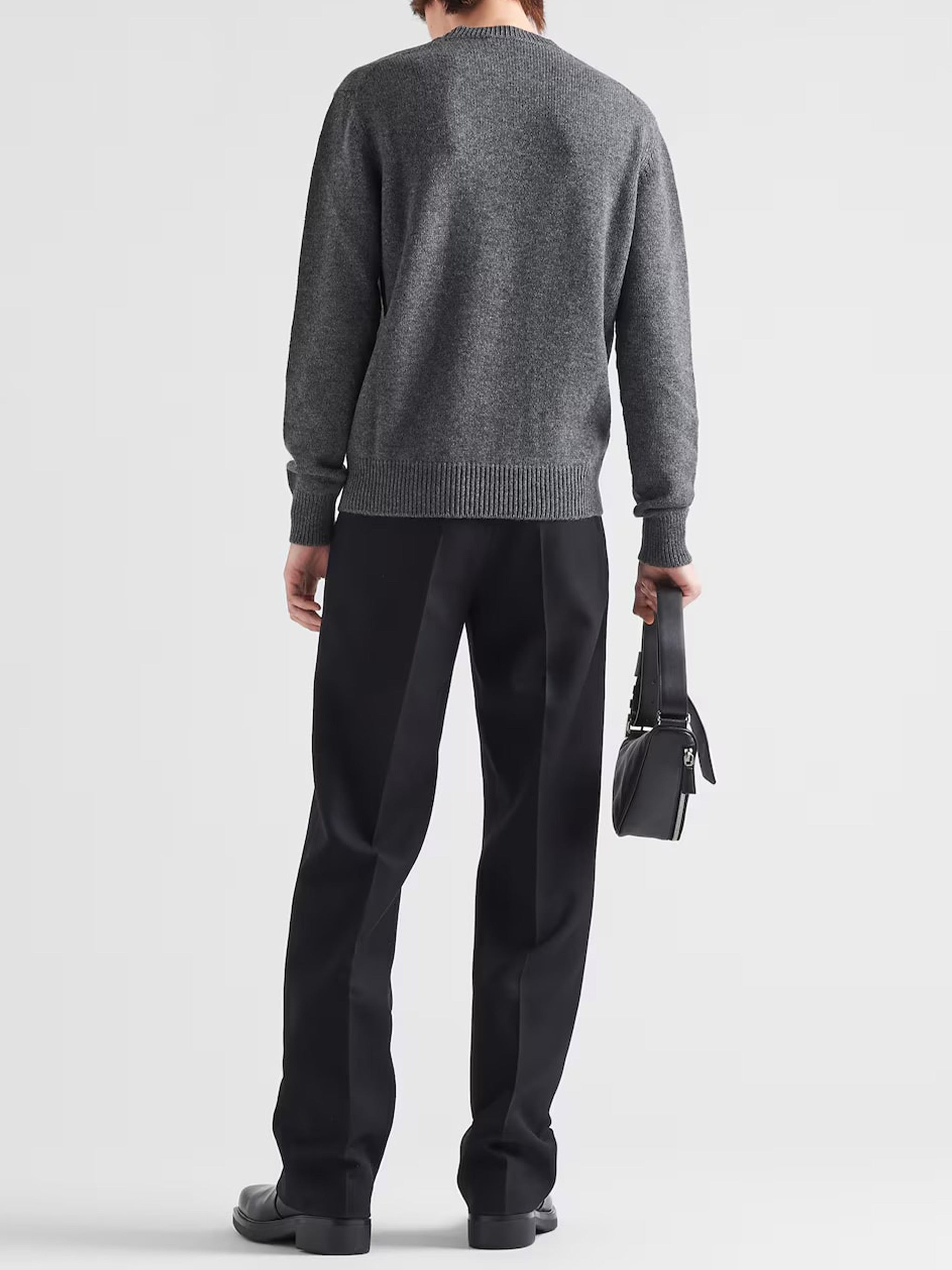 PRADA Elegant Cashmere Sweater for Men - Fall/Winter 2025