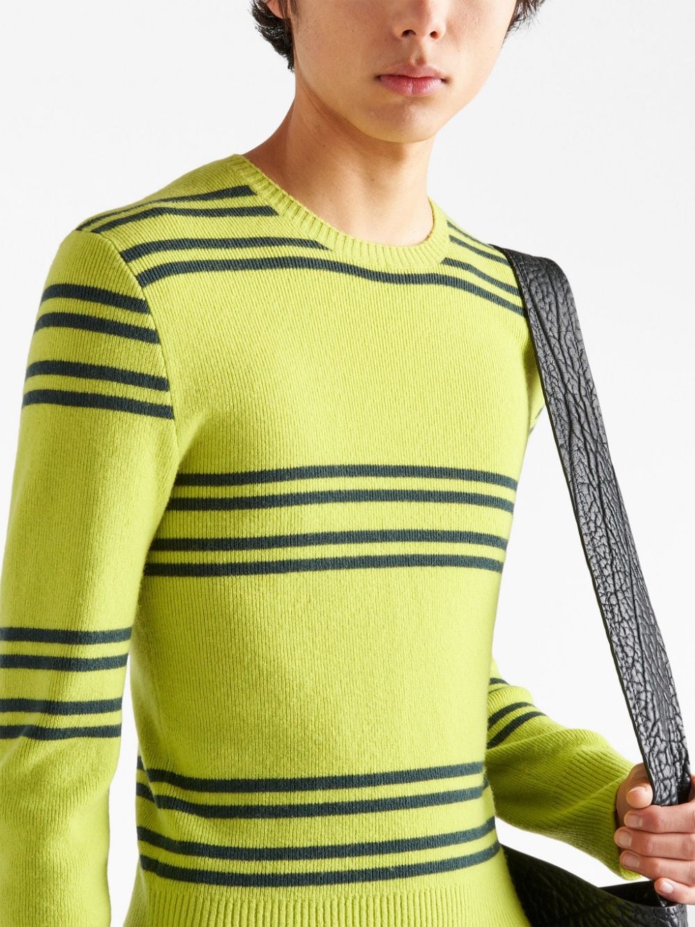 PRADA Men's Classic Cotton Crew-Neck Sweater - FW24 Edition