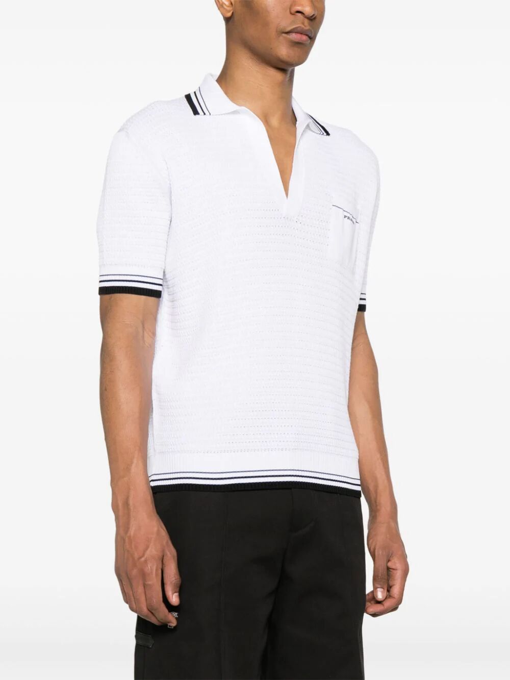 PRADA Knit Polo Shirt for Men