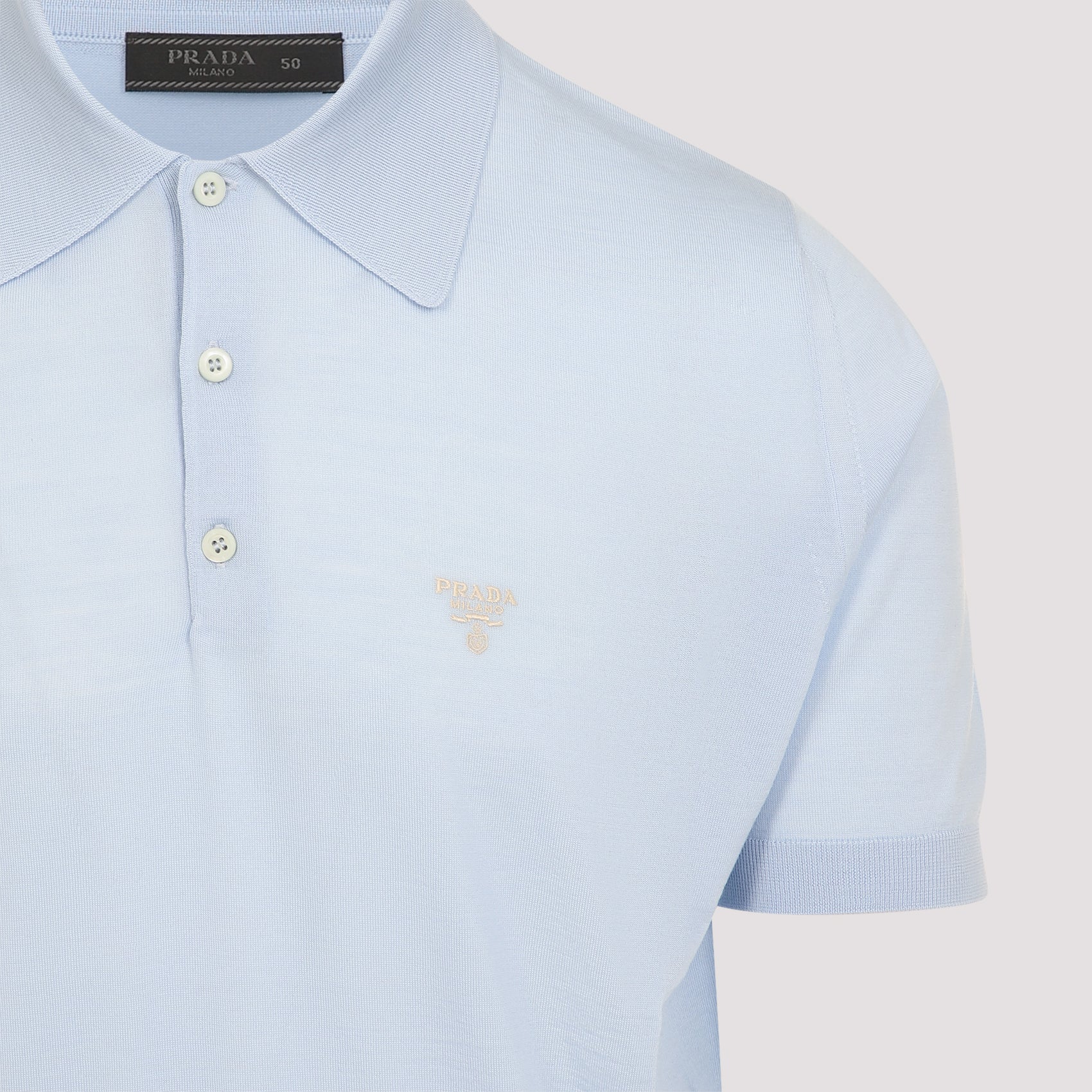 PRADA Knit Wool Polo Shirt