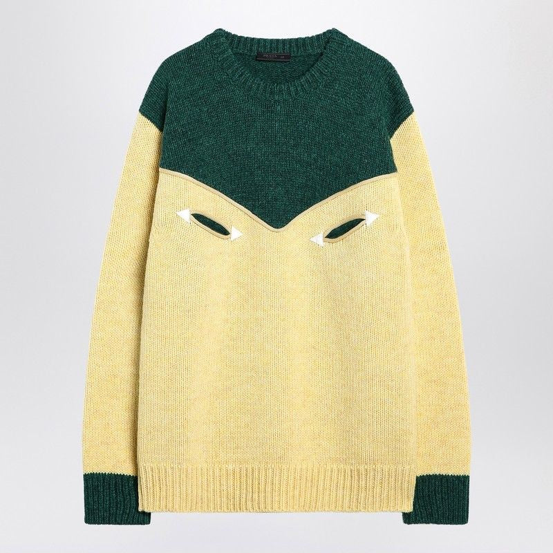 PRADA Crew Neck Wool Sweater for Men