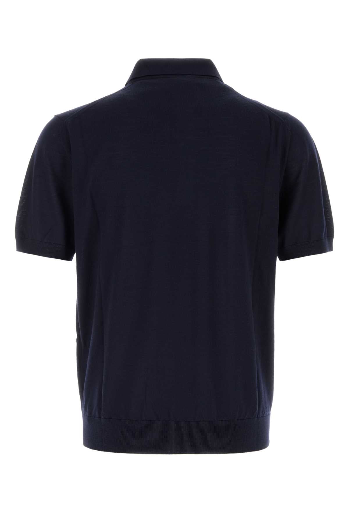 PRADA Classic Wool Polo Shirt for Men - Fall/Winter 2025