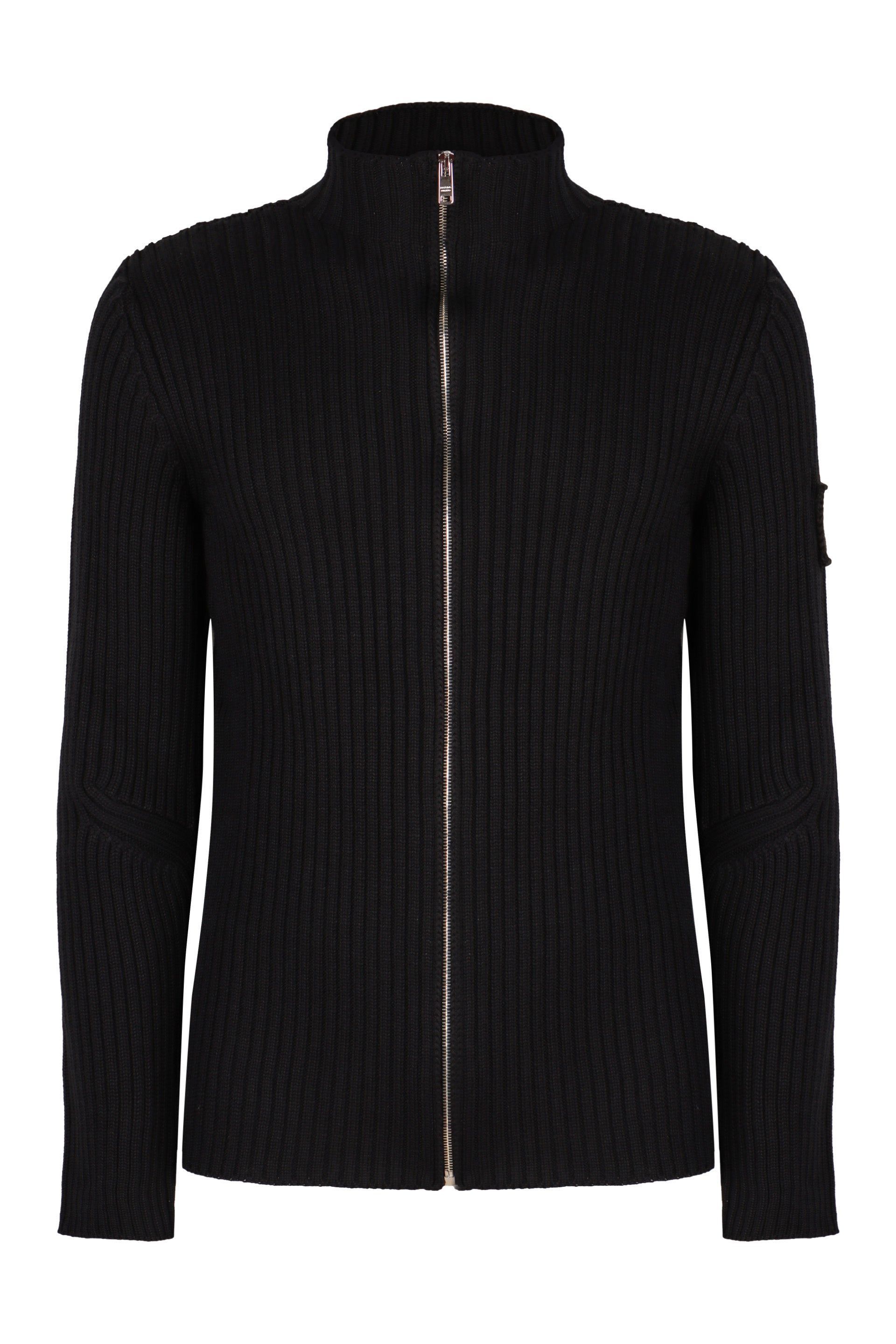 PRADA Textured Virgin Wool Cardigan