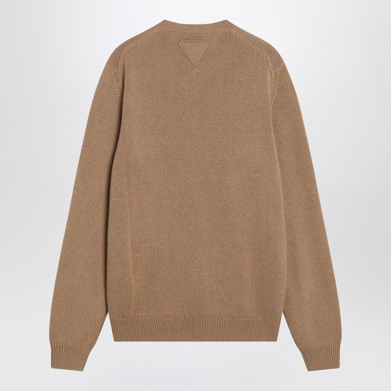 PRADA Cashmere Crew Neck Cardigan for Men