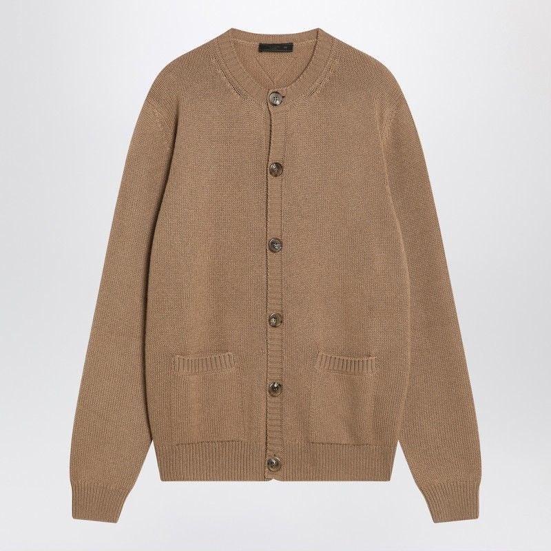PRADA Cashmere Crew Neck Cardigan for Men