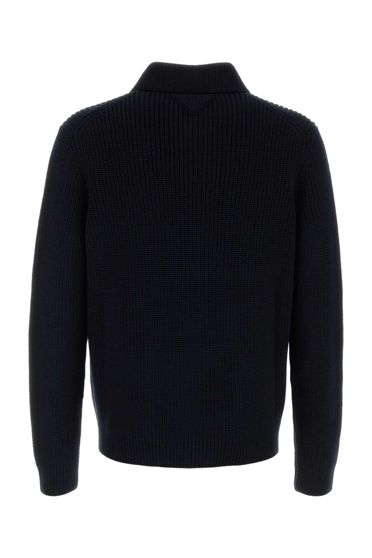 PRADA Midnight Wool Cardigan for Men