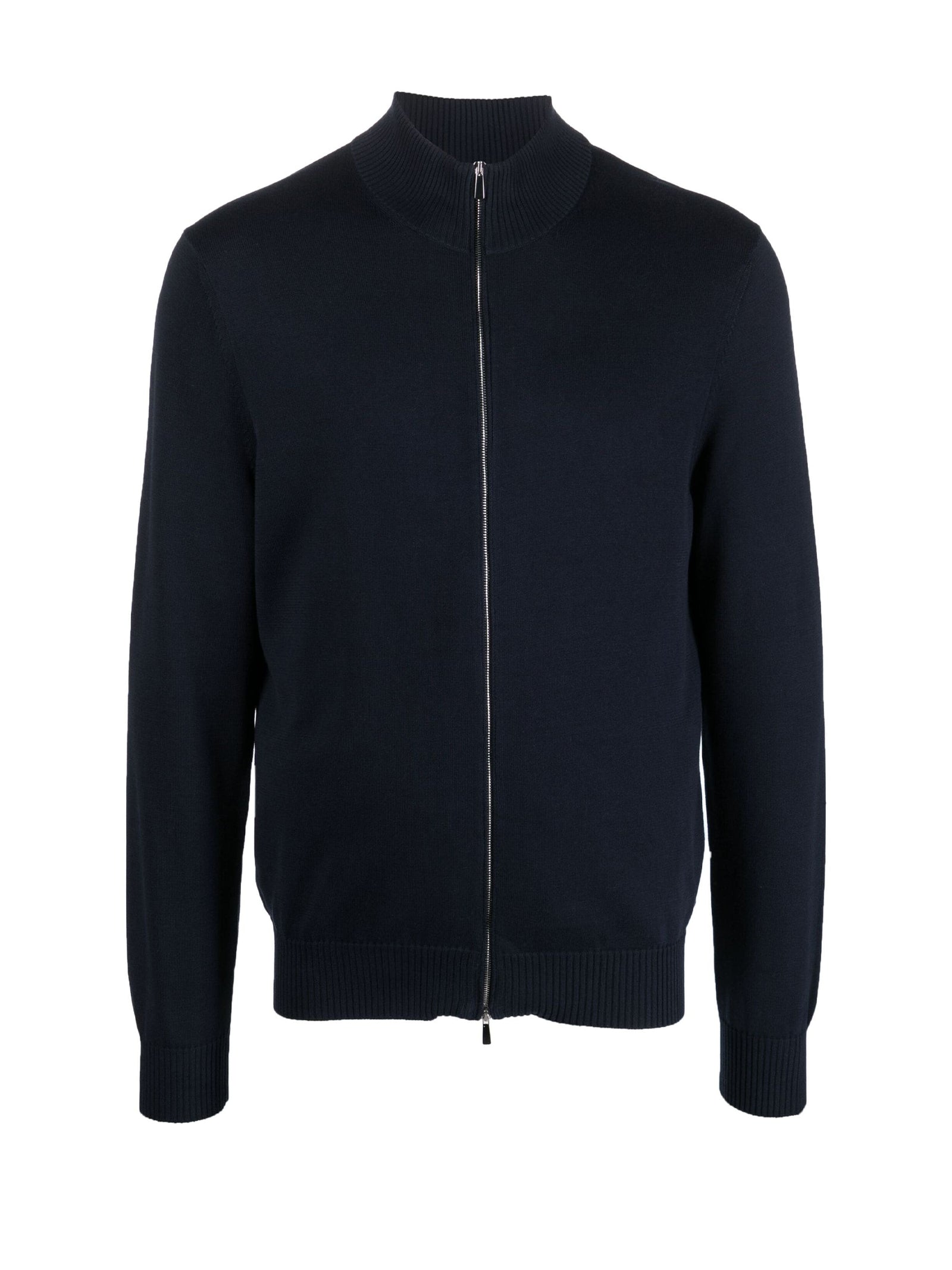 MALO Men's Zip-Up Bomber Jacket with Collar