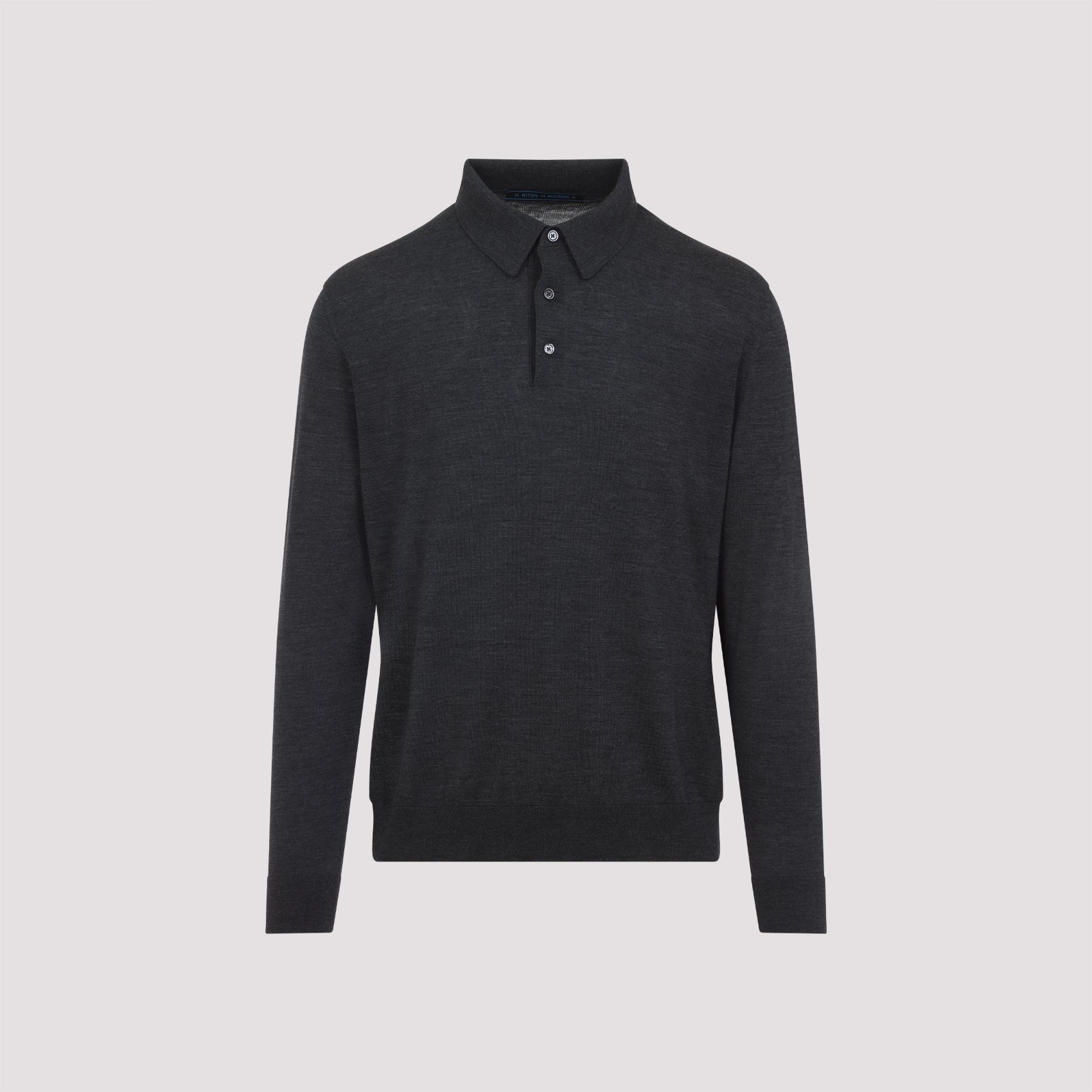 KITON Men's Wool Polo (Medium)