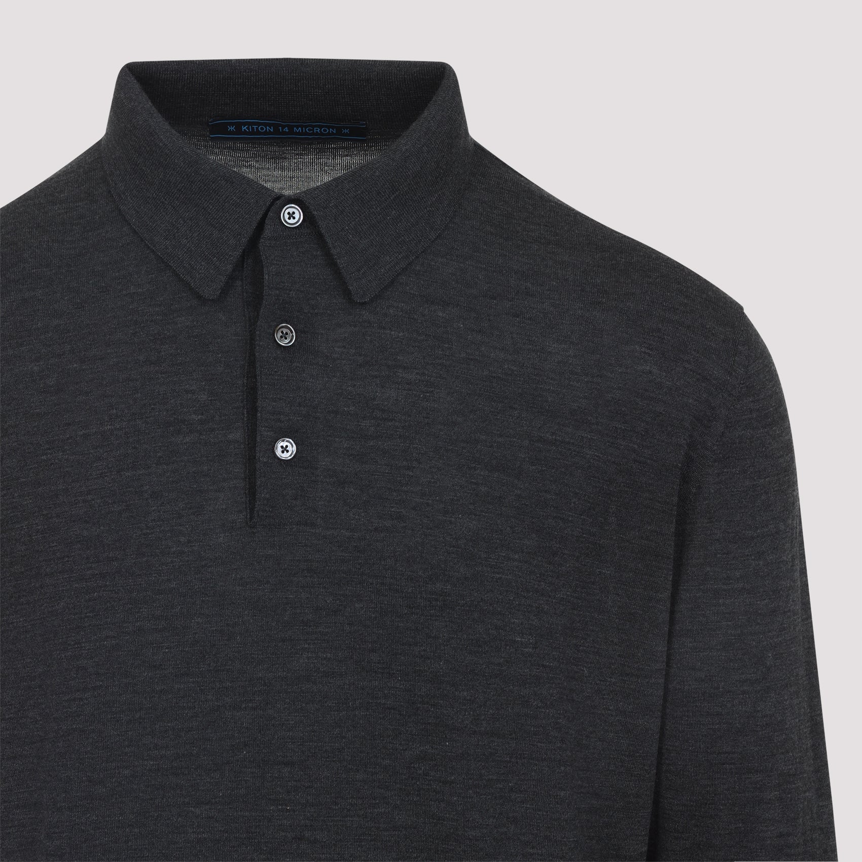 KITON Men's Wool Polo (Medium)
