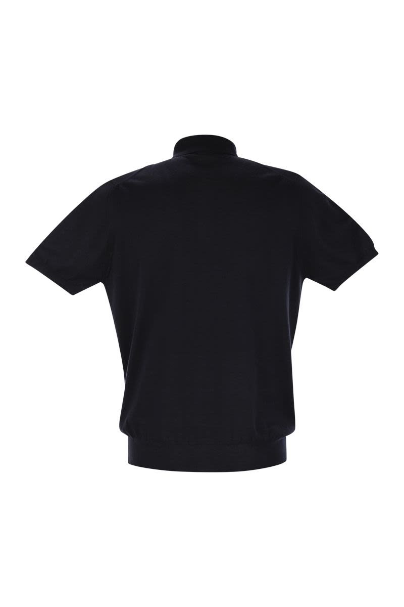 KITON Short-Sleeved Cotton Polo Shirt