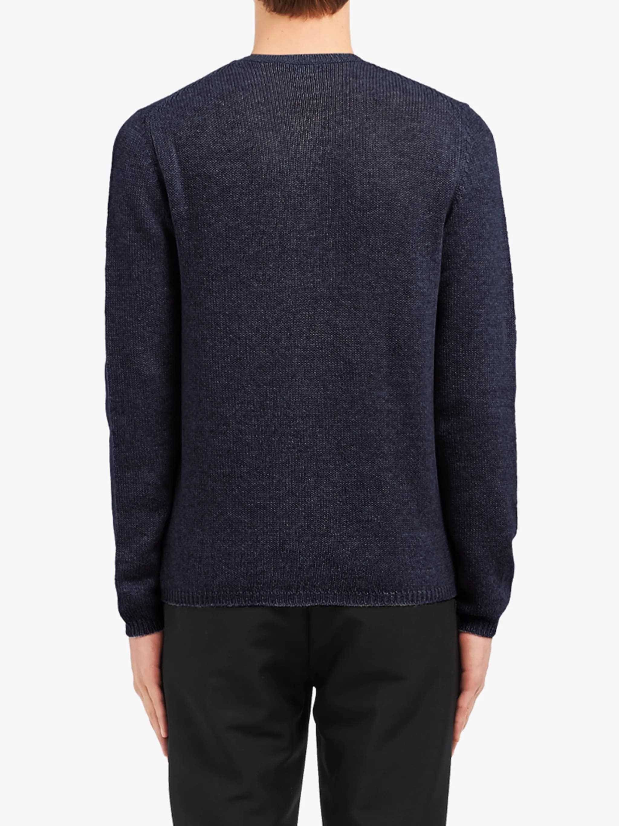 PRADA Round-Neck Cashmere Sweater for Men