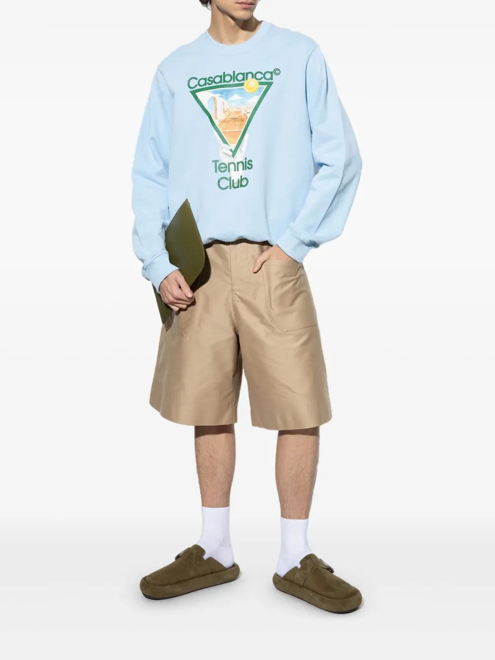 CASABLANCA Metaphysical Tennis Icon Printed Sweatshirt