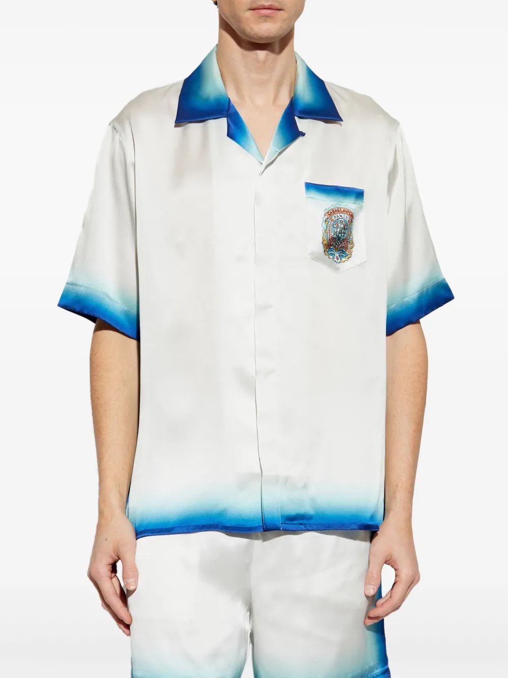 CASABLANCA Short Sleeve Cuban Collar Shirt for Men - SS25