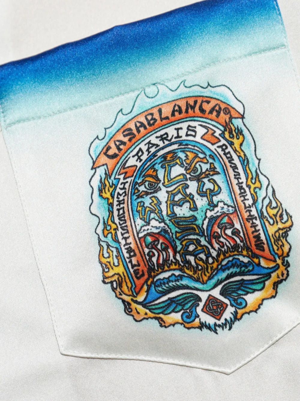 CASABLANCA Short Sleeve Cuban Collar Shirt for Men - SS25