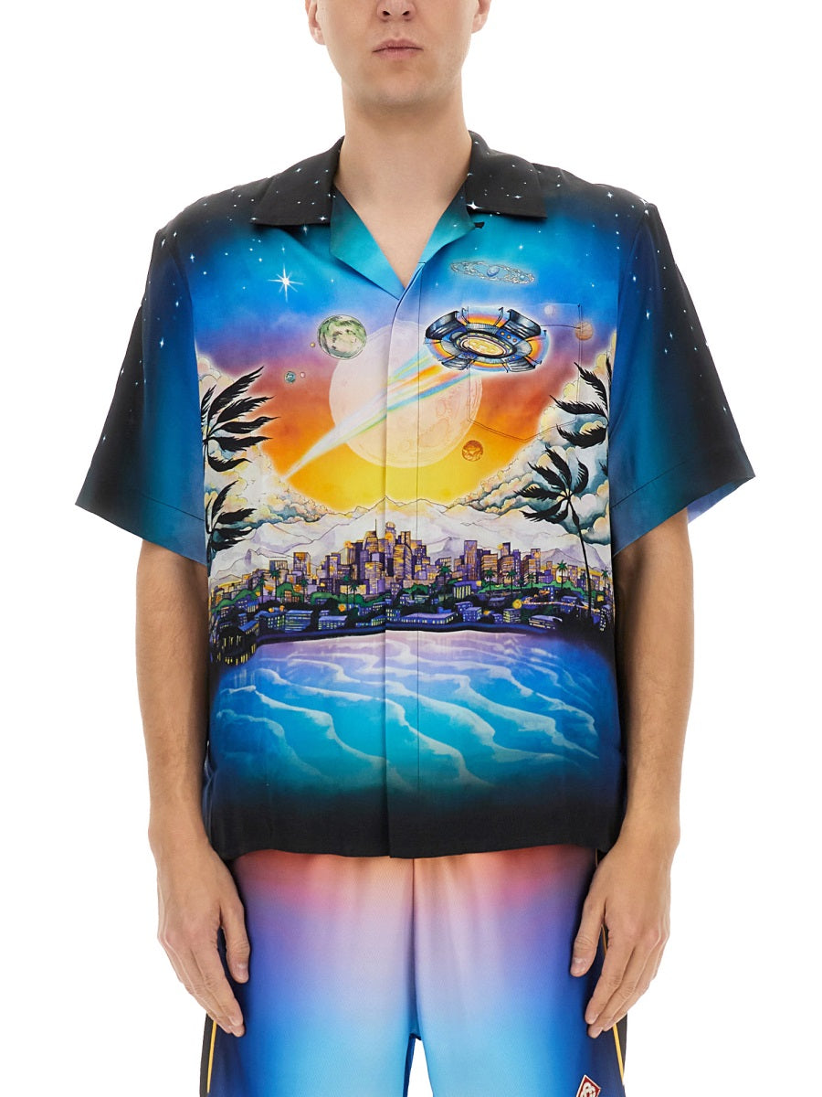 CASABLANCA Multicolour Silk Shirt for Men - Size Large