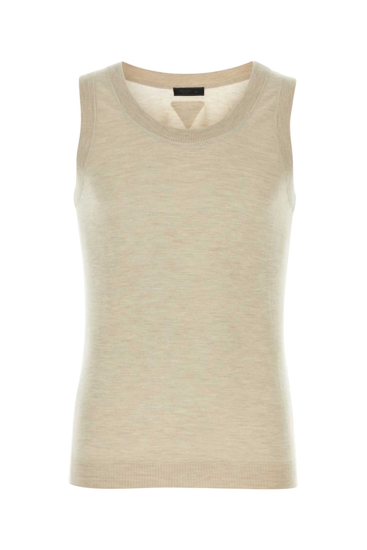 PRADA Melange Cashmere Tank Top for Men