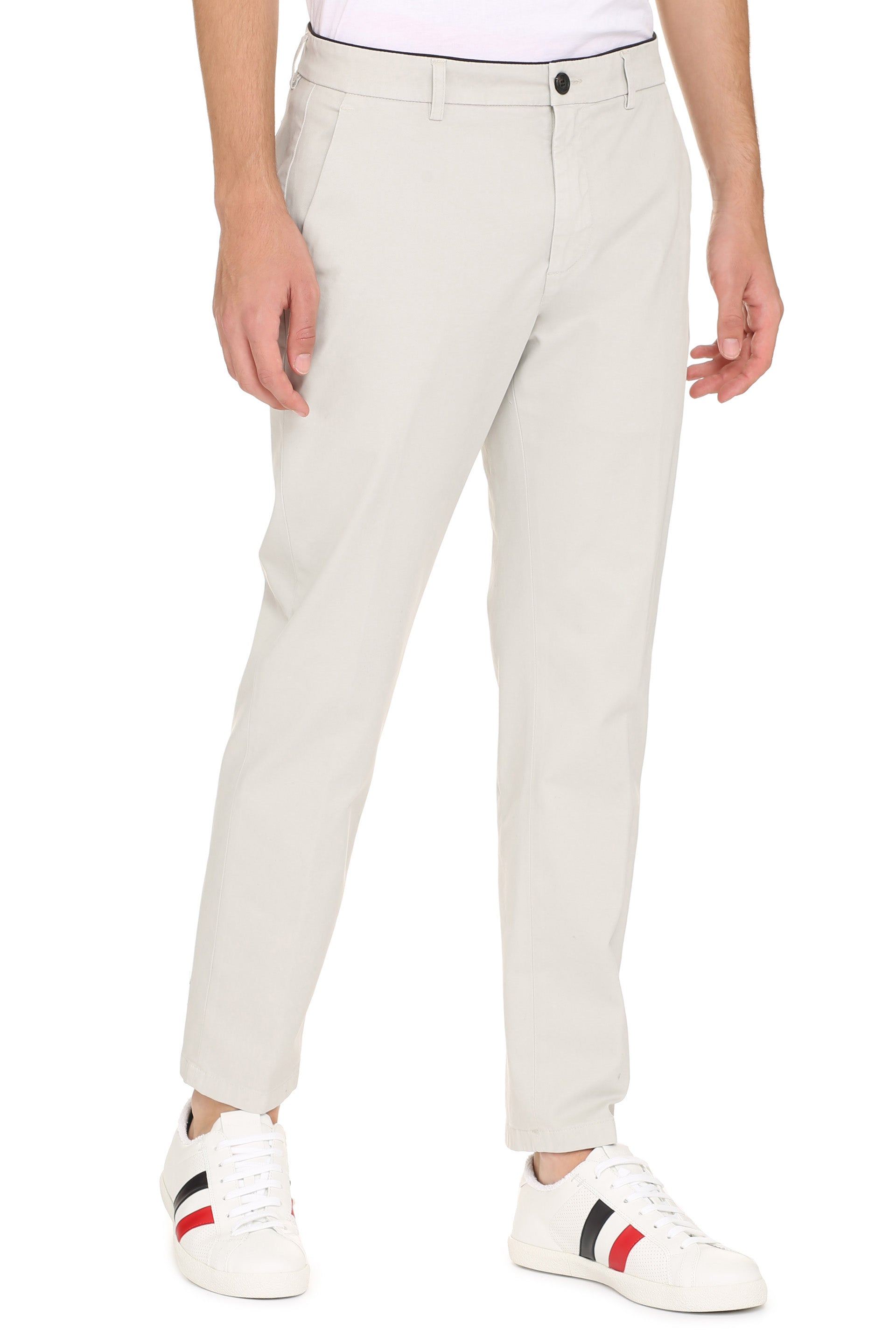 DEPARTMENT FIVE Men's Cotton Chino Trousers with Flap Pockets