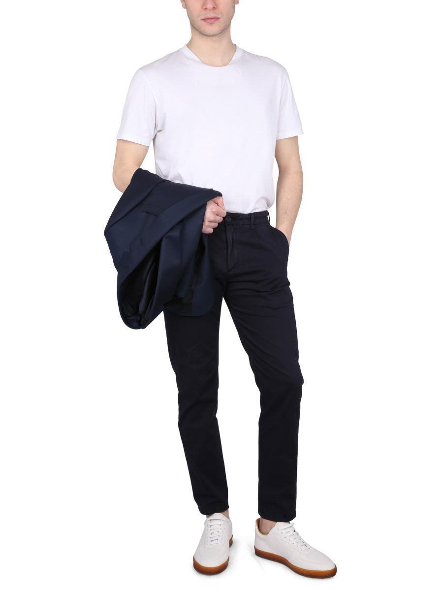 DEPARTMENT FIVE Chino Pants with Button Closure and Belt Loops