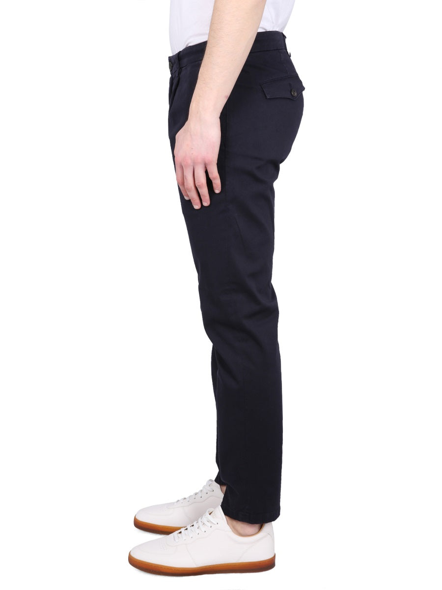 DEPARTMENT FIVE Chino Pants with Button Closure and Belt Loops