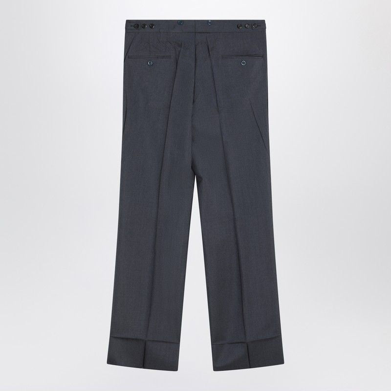 PRADA Wide Mohair and Silk Trousers