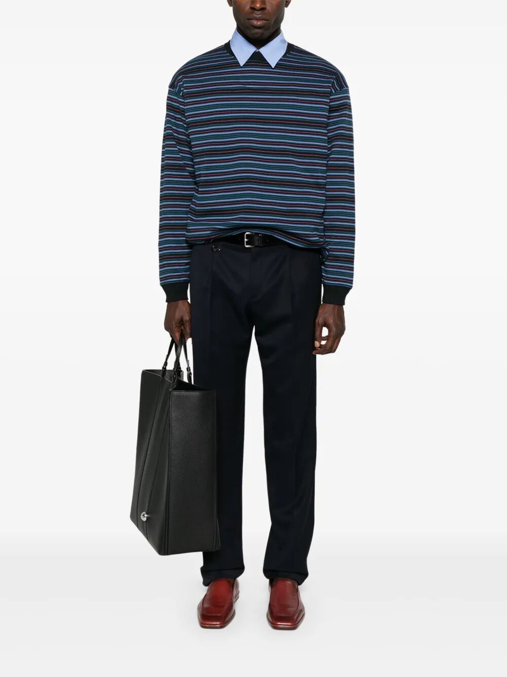 PRADA Tapered Leg Wool Trousers for Men