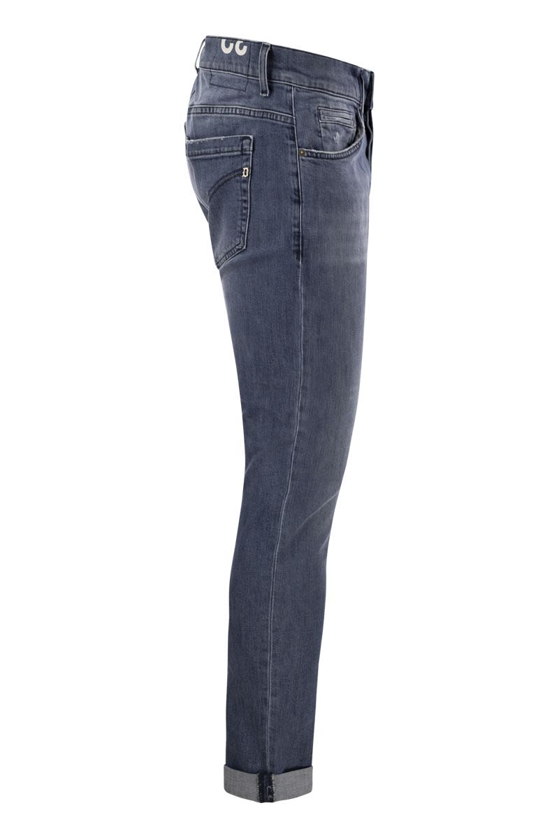 DONDUP George Skinny Fit Low-Rise Five-Pocket Jeans