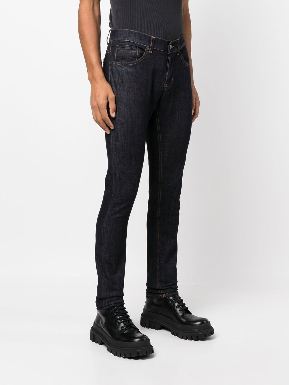 DONDUP Men's Cashmere-Blend Denim Jeans