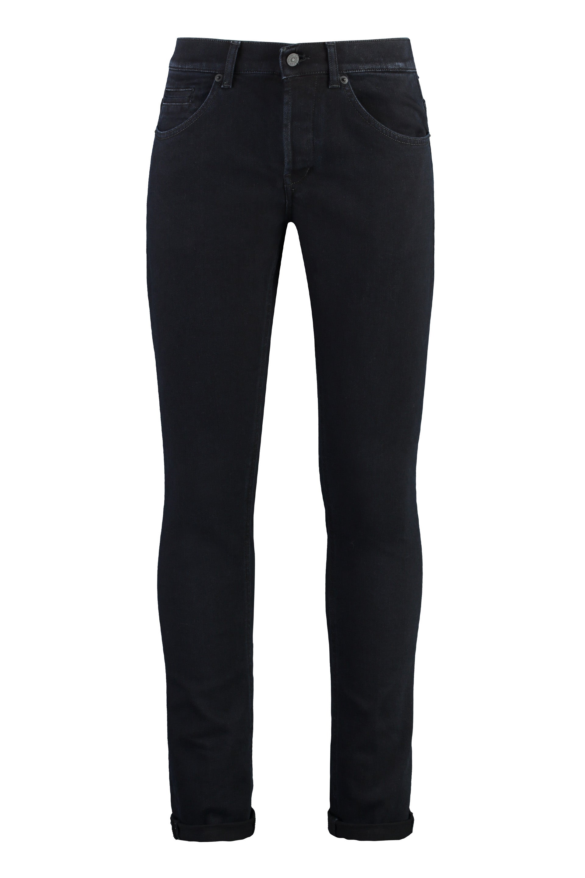 DONDUP Skinny Fit Jeans with Roll-Up Ankles