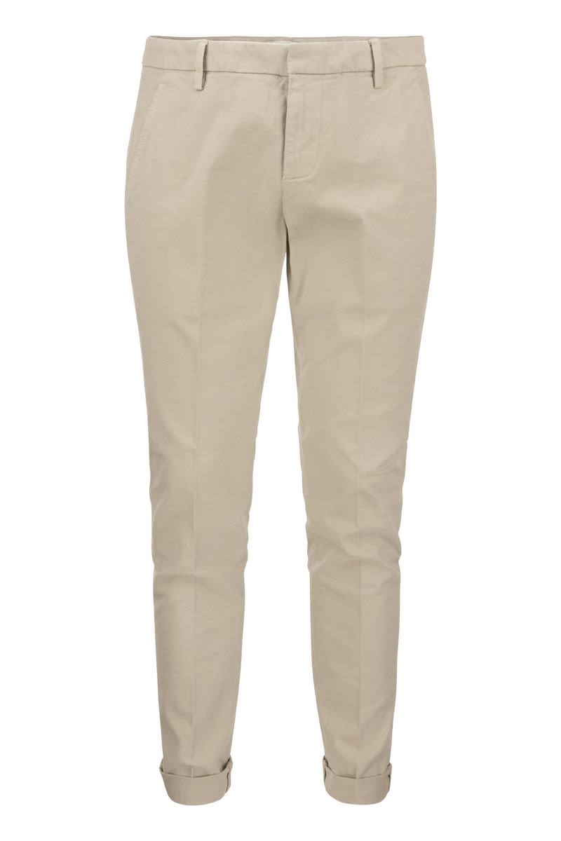 DONDUP Slim-Fit Gabardine Trousers