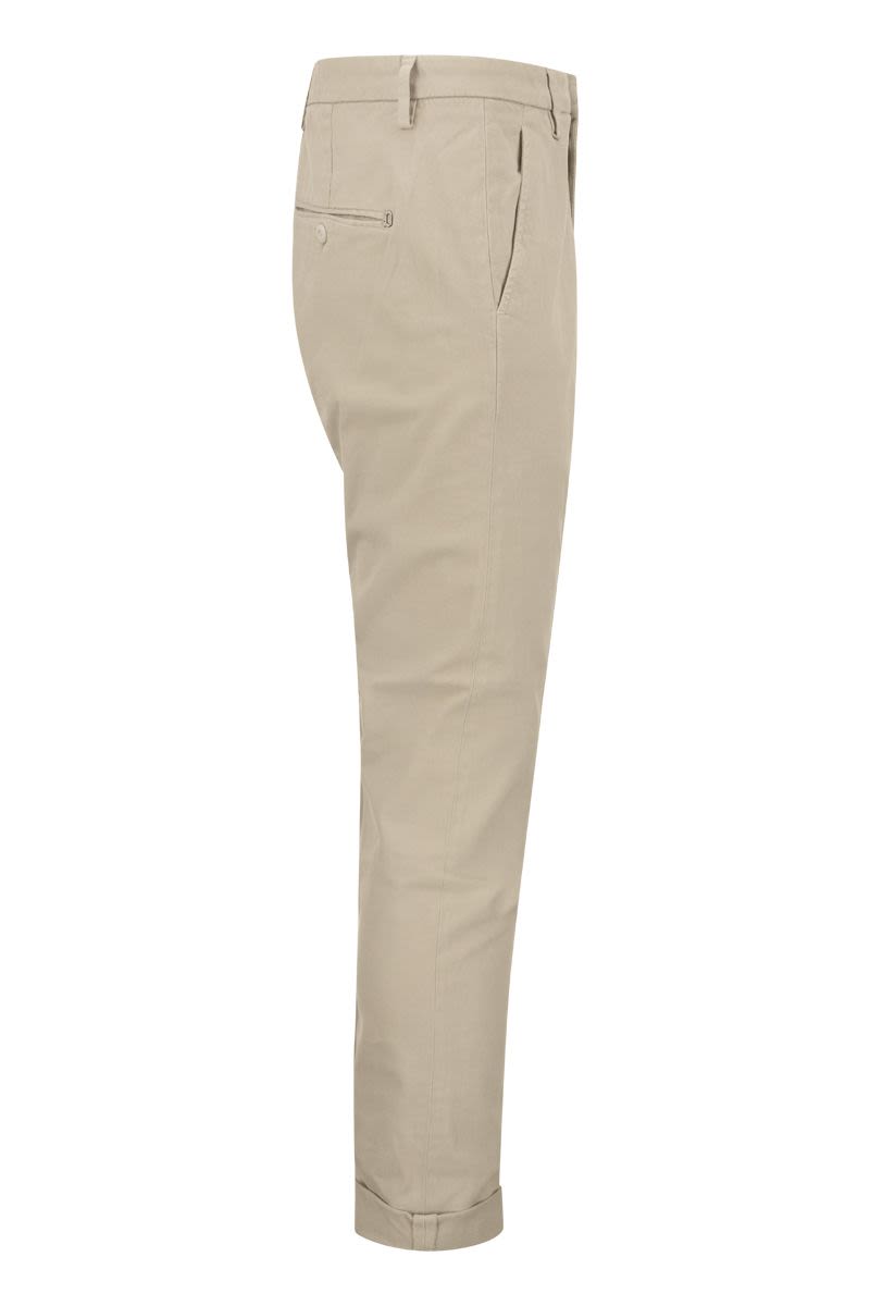 DONDUP Slim-Fit Gabardine Trousers