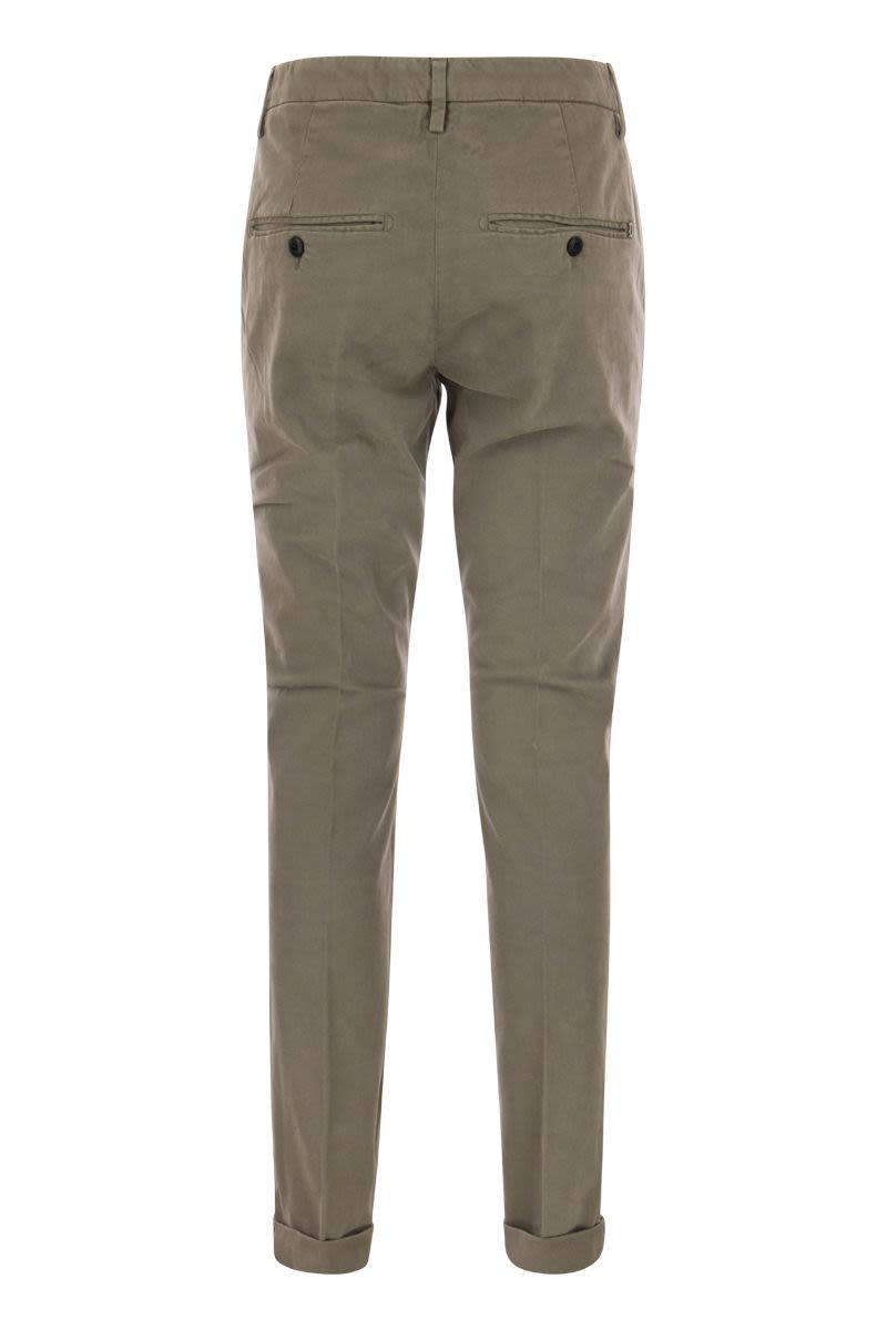 DONDUP Slim-Fit Gabardine Trousers
