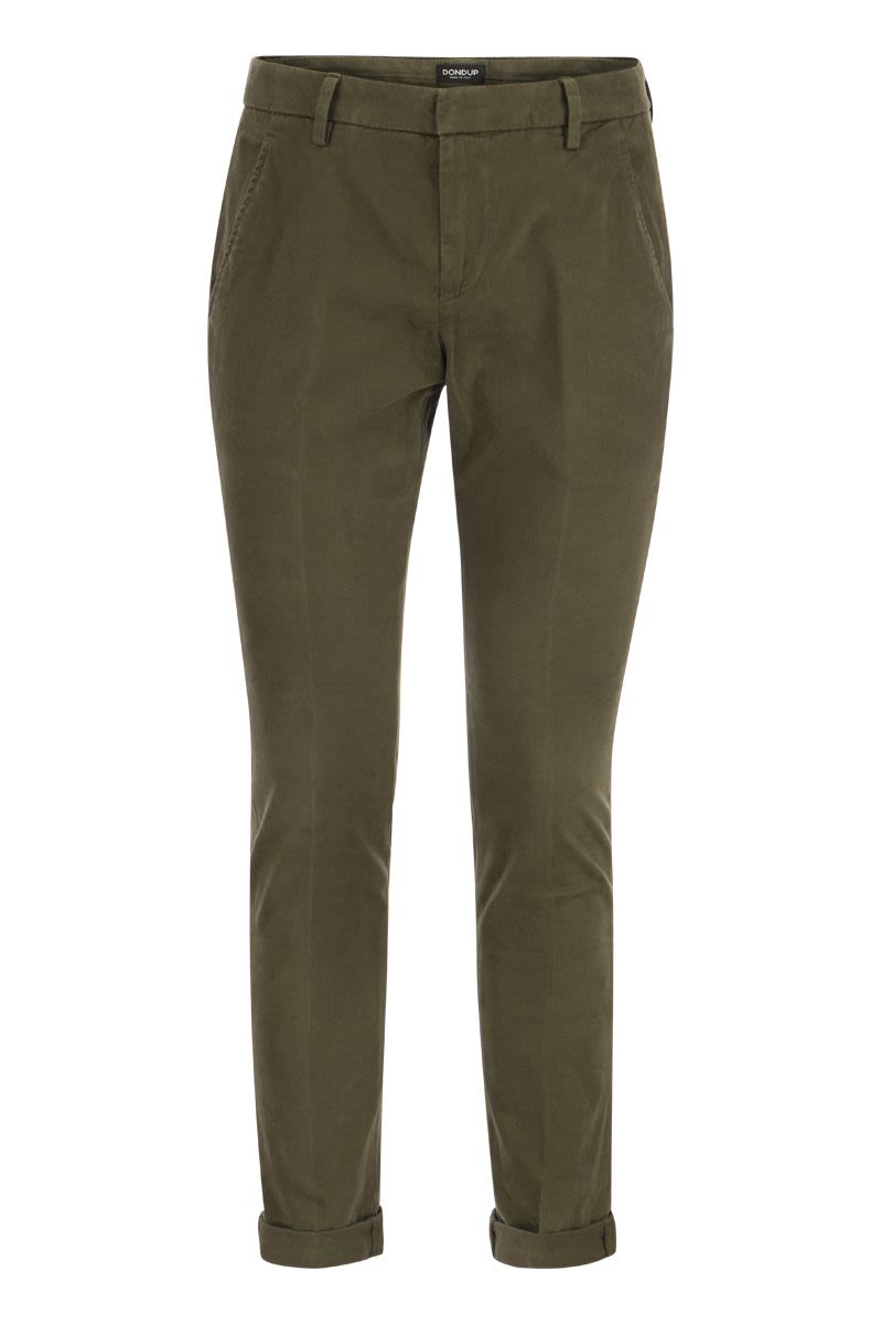 DONDUP Slim-Fit Gabardine Trousers