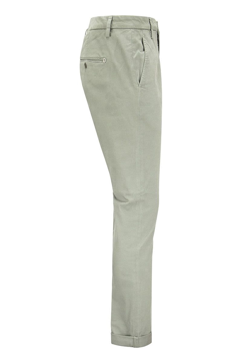 DONDUP Slim-Fit Gabardine Trousers