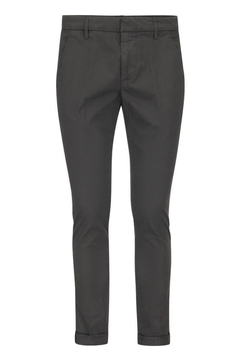 DONDUP Slim-Fit Gabardine Chinos for Men