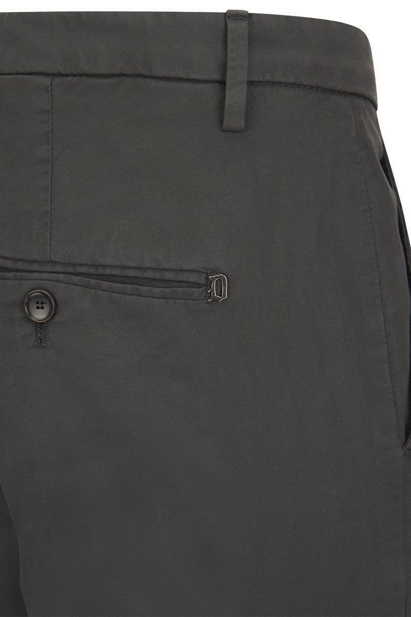 DONDUP Slim-Fit Gabardine Chinos for Men
