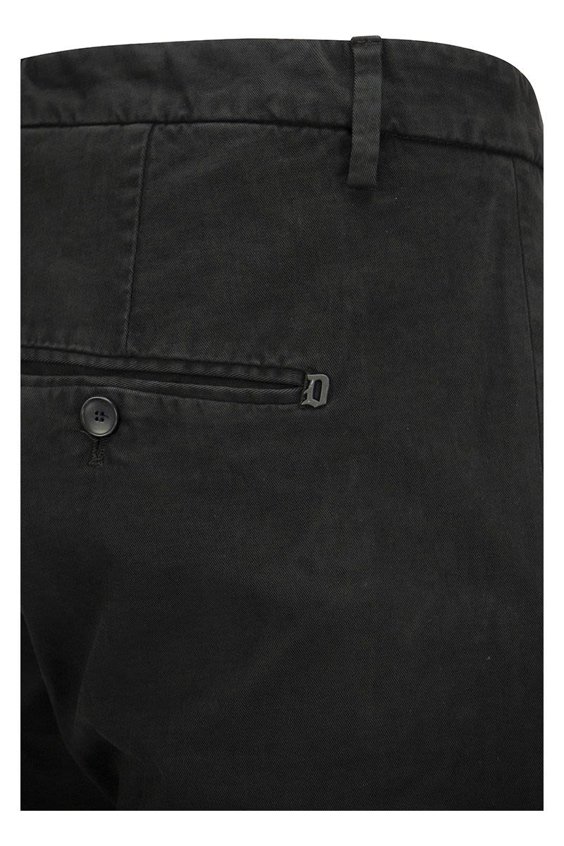 DONDUP Slim-Fit Gabardine Trousers