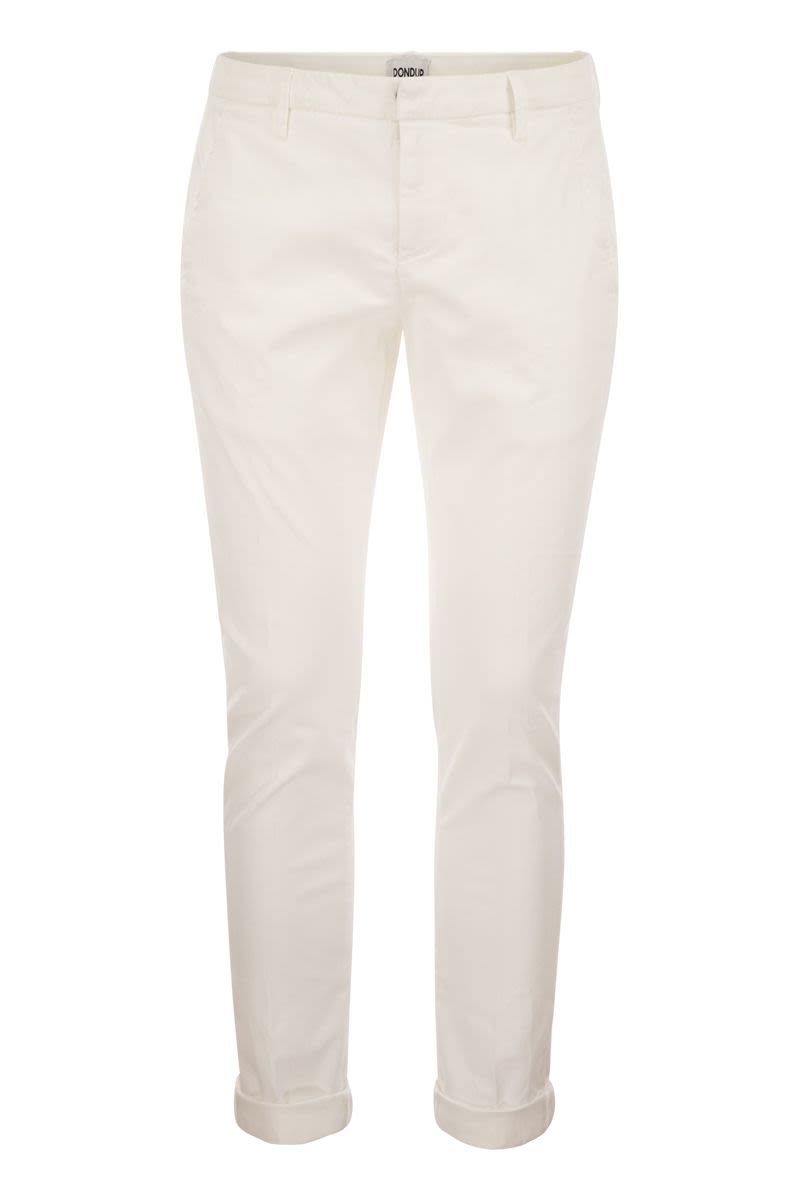 DONDUP Slim-Fit Gabardine Trousers