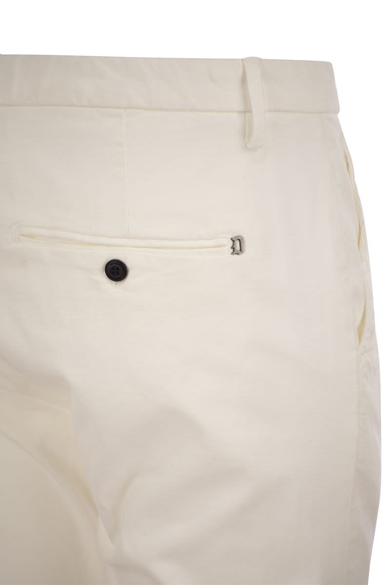 DONDUP Slim-Fit Gabardine Trousers