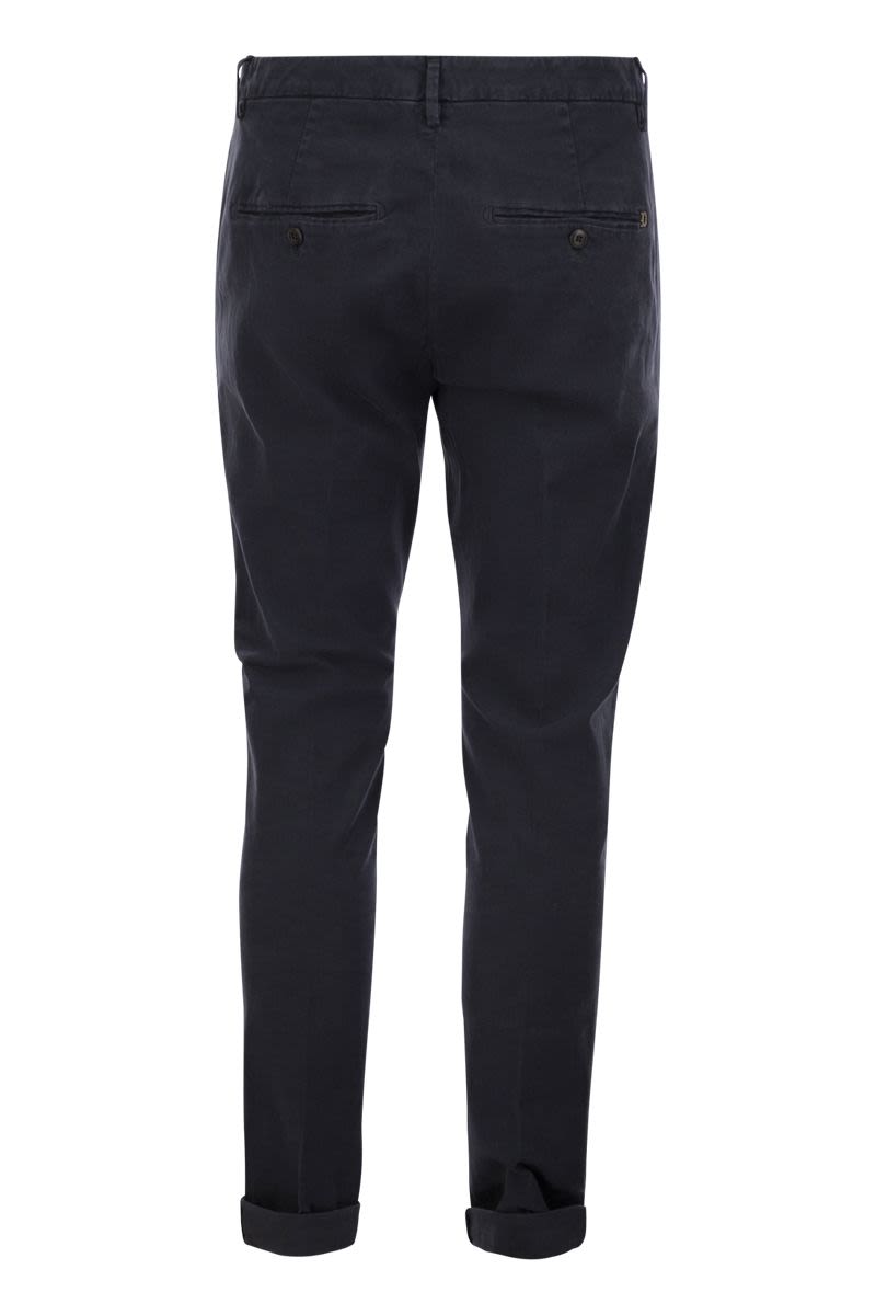 DONDUP Men's Slim-Fit Gabardine Trousers