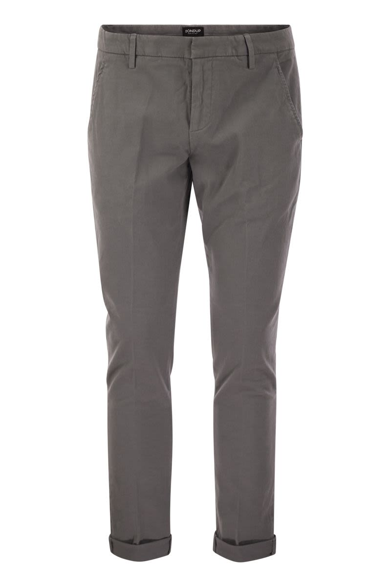 DONDUP Slim-Fit Gabardine Trousers - Fall/Winter 2025