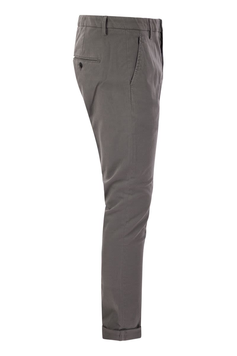 DONDUP Slim-Fit Gabardine Trousers - Fall/Winter 2025