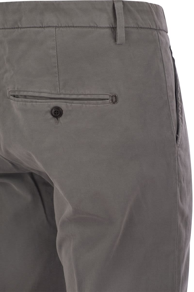 DONDUP Slim-Fit Gabardine Trousers - Fall/Winter 2025