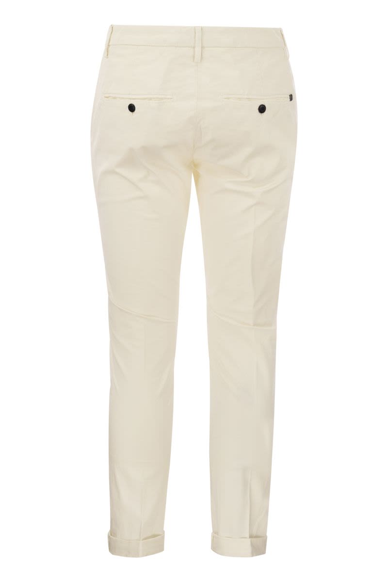 DONDUP Slim-Fit Gabardine Trousers