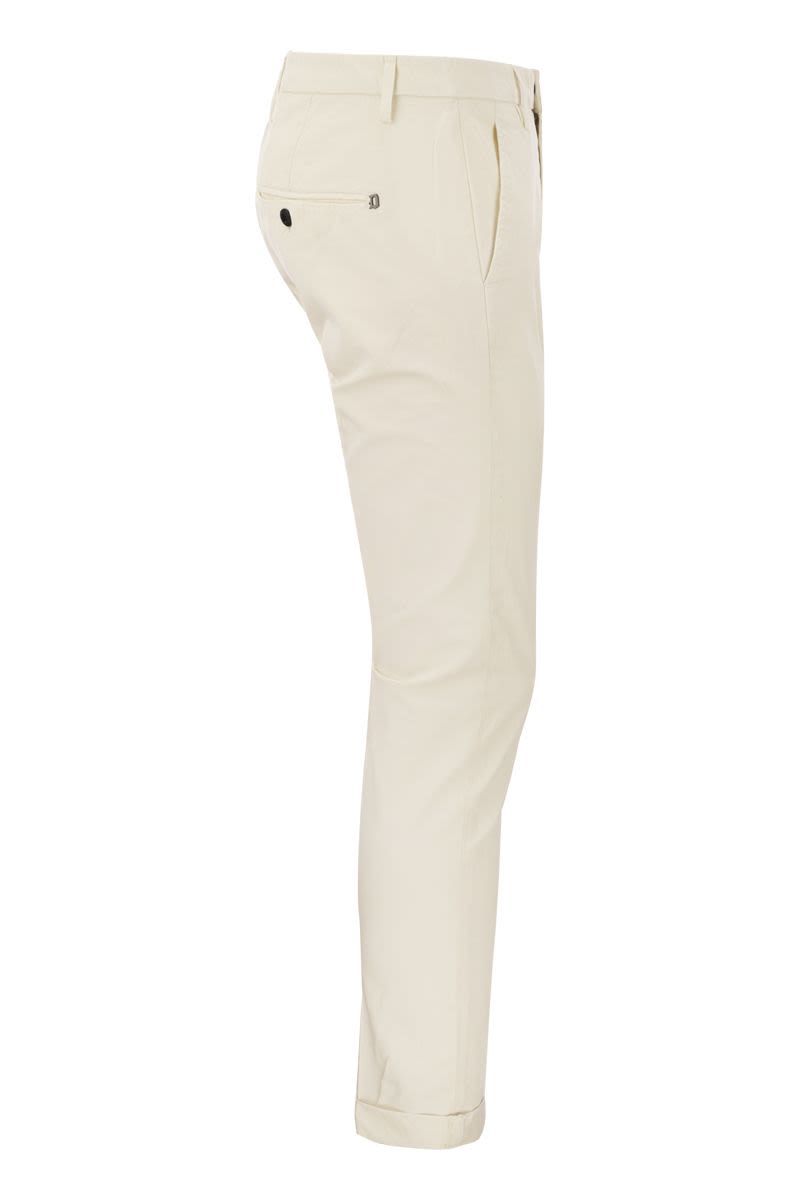 DONDUP Slim-Fit Gabardine Trousers