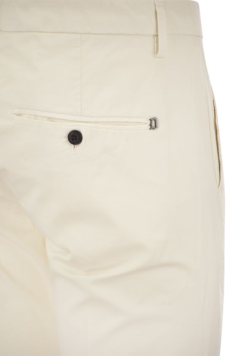 DONDUP Slim-Fit Gabardine Trousers