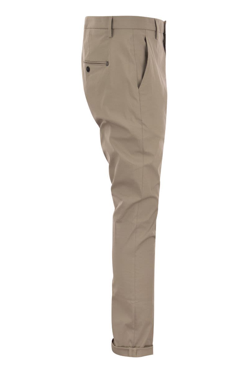 DONDUP Slim-Fit Gabardine Chinos - Low Waist