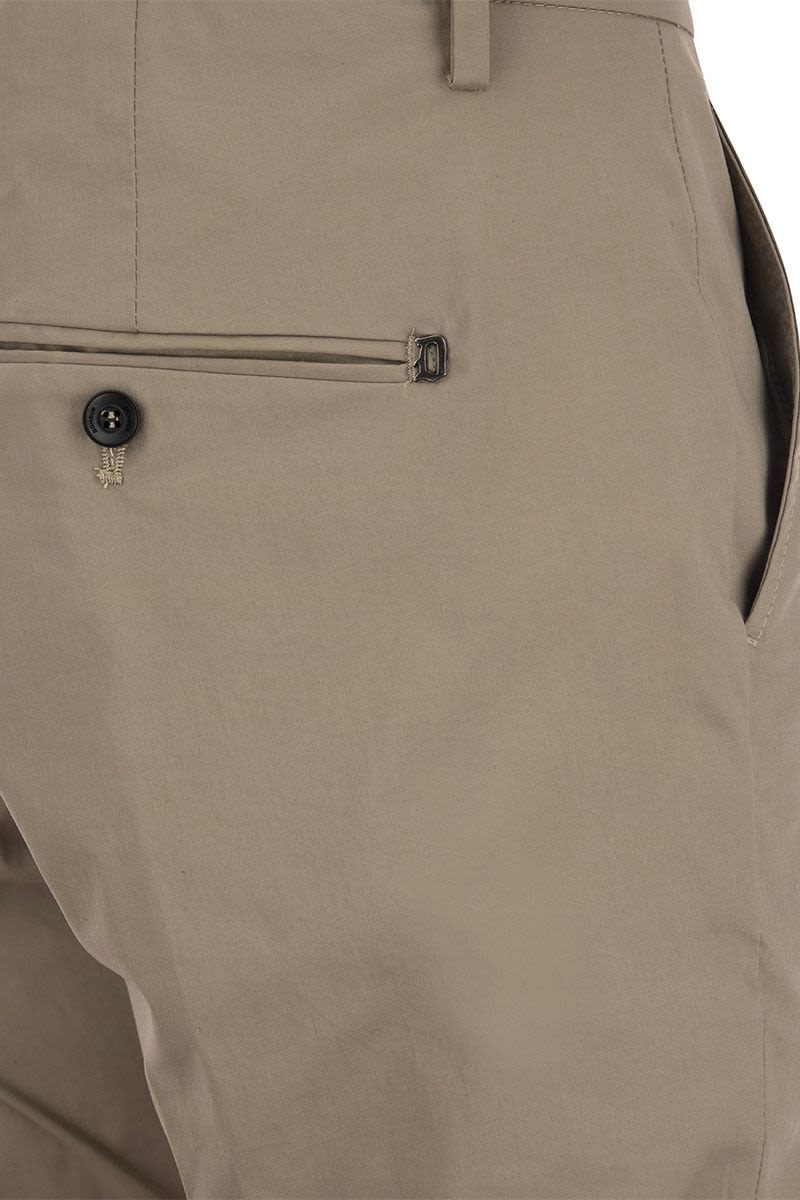 DONDUP Slim-Fit Gabardine Chinos - Low Waist