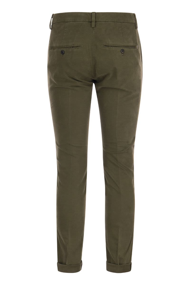 DONDUP Slim-Fit Gabardine Trousers