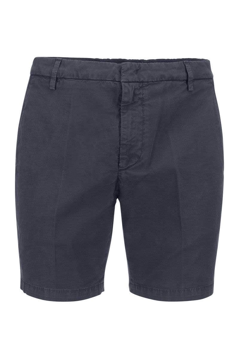DONDUP Cotton Blend Mini Bermuda Shorts