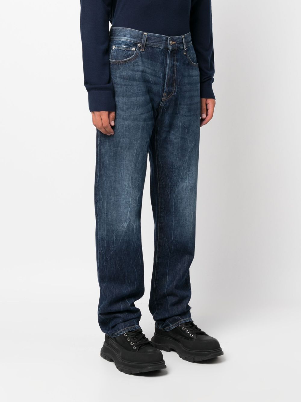 DEPARTMENT FIVE Straight Leg Stonewashed Jeans